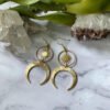 Celestial Sun And Moon Earrings Crescent Phase Boho Witchy Brass Or Antique Silver Color Jewelry 2020 New Women Gift Girlfriend