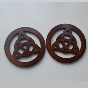 Celtic Knot Wooden altar tile Pentagram props Coaster Ritual Divination Wicca witchcraft supplies for altar table Decorations