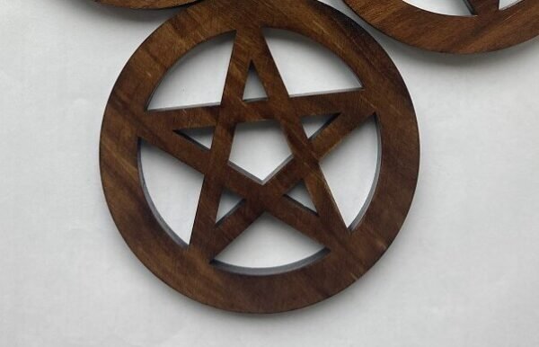 Celtic Knot Wooden altar tile Pentagram props Coaster Ritual Divination Wicca witchcraft supplies for altar table Decorations