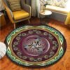 Celtic Viking Round Rug Floor Mat Tree of Life Round Carpet Yggdrasil Floor Mat Anti Slip Chair Mat for Children Kids Playmat| |