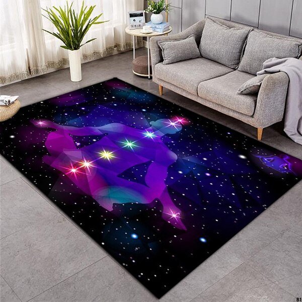 Chakra Carpets for Living Room Zen Theme Rectangle Area Rug Colorful tapis Flower of Life Geometric Floor Mat Hot