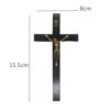 Christian Wall Cross Orthodox Church Utensils Black Wood Jesus Christ Religious Home Decoration