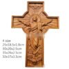 Christmas Baptism Easter Redeemer Cross Wood Carving Wall Hanging Jesus Christ Church Souvenirs Religious Figures