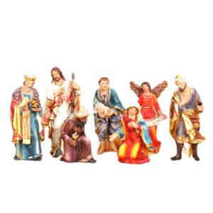 Christmas Nativity Scene Figures Resin Catholic Church Souvenirs Jesus Birthday Home Decoration
