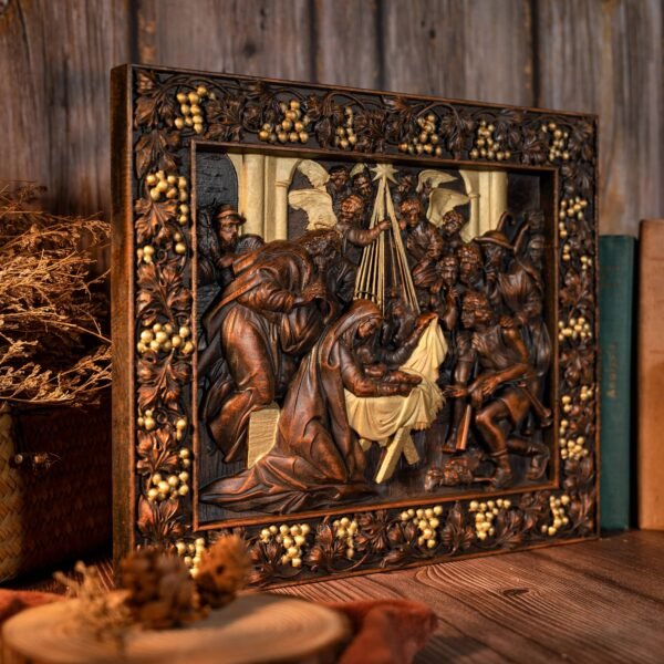 Christmas Nativity Scene Religious Mural Jesus Birth Christmas Baby Jesus' Birth Home Wall Decoration Christmas Gift