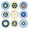 Church Utensils Jewish David Star Paster Mazah Bread Passover Bag Hanukkah Matzah Circular Menorah Sticker Envelope