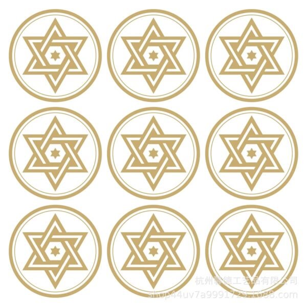 Church Utensils Jewish David Star Paster Mazah Bread Passover Bag Hanukkah Matzah Circular Menorah Sticker Envelope