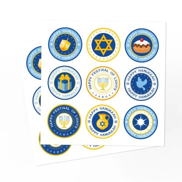 Church Utensils Jewish David Star Paster Mazah Bread Passover Bag Hanukkah Matzah Circular Menorah Sticker Envelope