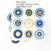 Church Utensils Jewish David Star Paster Mazah Bread Passover Bag Hanukkah Matzah Circular Menorah Sticker Envelope