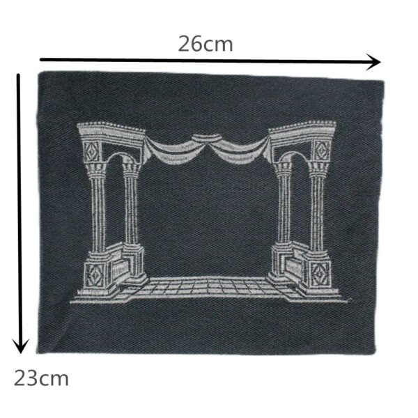 Church Utensils Judaica Linen Tefillin Bag For Tallit With House Desin Embroidery