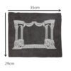 Church Utensils Judaica Linen Tefillin Bag For Tallit With House Desin Embroidery