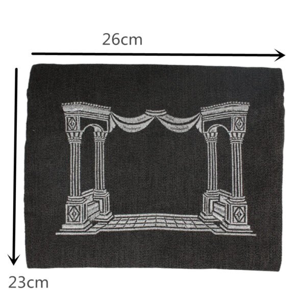 Church Utensils Judaica Linen Tefillin Bag For Tallit With House Desin Embroidery