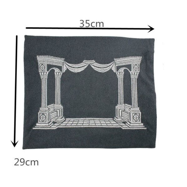 Church Utensils Judaica Linen Tefillin Bag For Tallit With House Desin Embroidery