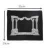 Church Utensils Judaica Linen Tefillin Bag For Tallit With House Desin Embroidery