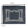 Church Utensils Judaica Linen Tefillin Bag For Tallit With House Desin Embroidery