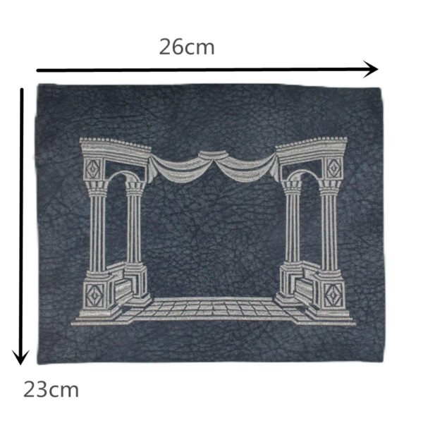 Church Utensils Judaica Linen Tefillin Bag For Tallit With House Desin Embroidery