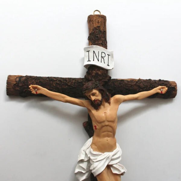 Church Utensils Wall Cross Jesus Crucifix Resin 60cm Christ Catholic Religious Home Decoration Priest