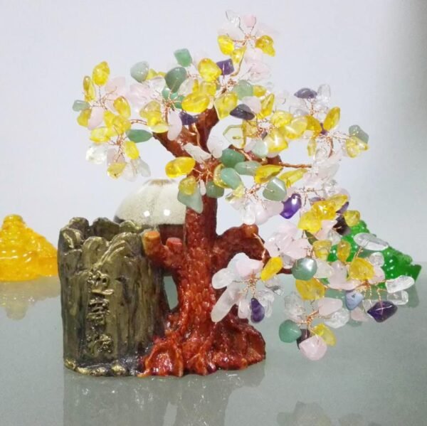 Magicun Crystal~Citrine ornaments crafts home decorations living room pen holder feng shui tree crystal tree