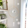 Clear Crystal Quartz Suncatcher, Crystal Point Rainbow Maker, Self Care Gift