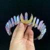 Color crystal crown golden moon headband natural crystal jewelry headdress gift