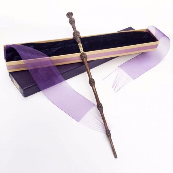 Metal/Iron Core Sirius Dumbledore Old Wand/ HP Magic Magical Wand/ Elegant Ribbon Gift Box Packing Wicca Collection