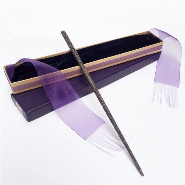 Metal/Iron Core Sirius Dumbledore Old Wand/ HP Magic Magical Wand/ Elegant Ribbon Gift Box Packing Wicca Collection