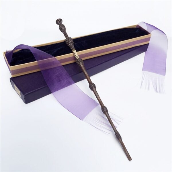 Metal/Iron Core Sirius Dumbledore Old Wand/ HP Magic Magical Wand/ Elegant Ribbon Gift Box Packing Wicca Collection