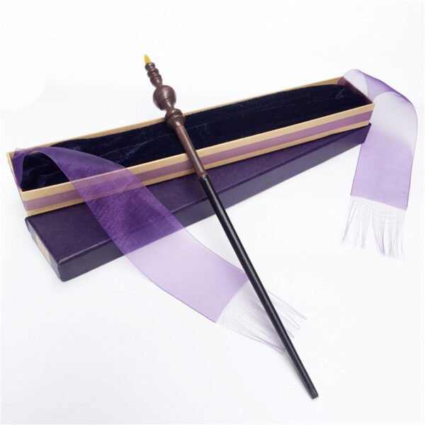 Metal/Iron Core Sirius Dumbledore Old Wand/ HP Magic Magical Wand/ Elegant Ribbon Gift Box Packing Wicca Collection