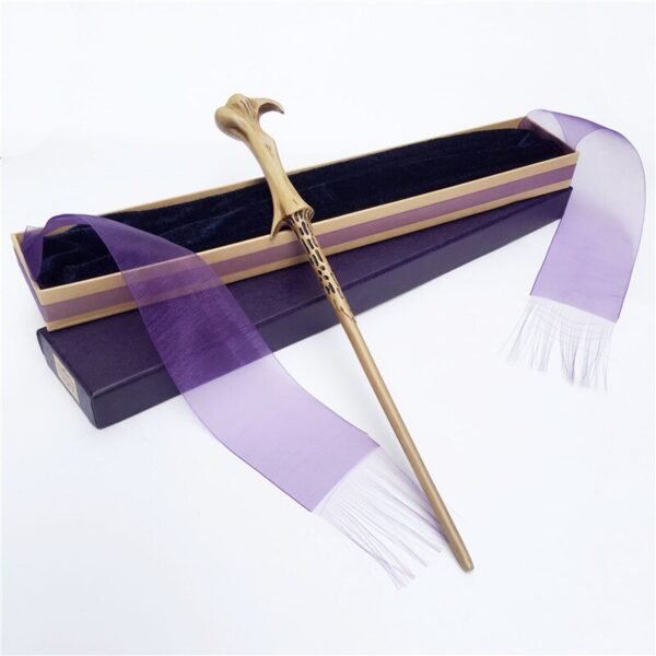 Metal/Iron Core Sirius Dumbledore Old Wand/ HP Magic Magical Wand/ Elegant Ribbon Gift Box Packing Wicca Collection