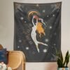 Constellation Tarot Tapestry Boho Tapestry Tarot Card Tapestry Wall Hanging Trippy Divination Beach Mat Sun Moon Wall Decor