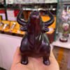 Crashing Bull Resin Statue Crystal Ball Base Sphere Display Stand Auspicious Wishful Ornaments Luck Wealth  Home Decor