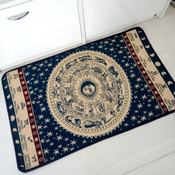Creative Constellation Mat Kitchen Bathroom Door Anti-Slip Mat Home Cotton Window Mat