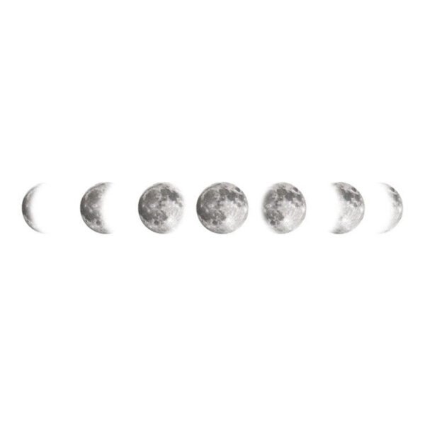 Creative Moon phase 3D Wall Sticker Home living room wall decoration Mural Art Decals background decor Moon stickers  Wall Decor