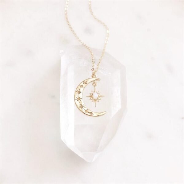 Crescent Moon Sta Statement Necklaces