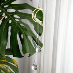 Crescent-Moon-Suncatcher-Prism-Window-Hanging-Home-Decor-Home-Gift Crescent Moon Suncatcher Prism Window Hanging Home Decor Home Gift