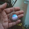Crescent Opal Moon Necklace - Crescent Moon Necklace -moon Gifts for Women - Moon Jewelry