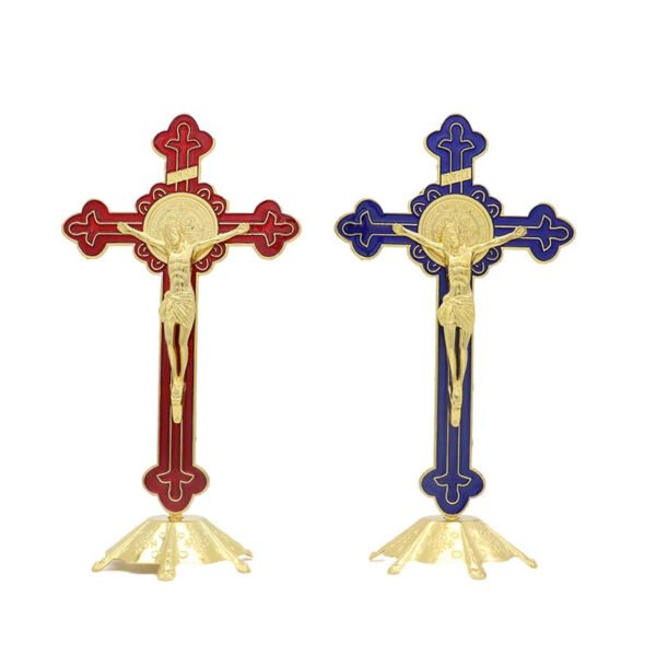 Cross Decor Jesus Christ Church Utensils Twelve Apostles Of Catholic Religious Orthodox Metal Craft Crucifixo Priest Ornament
