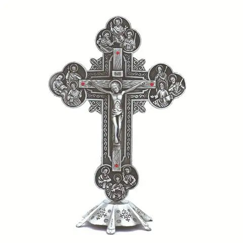 Cross Decor Jesus Christ Church Utensils Twelve Apostles Of Catholic Religious Orthodox Metal Craft Crucifixo Priest Ornament