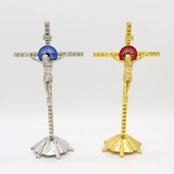 Cross Decor Jesus Christ Church Utensils Twelve Apostles Of Catholic Religious Orthodox Metal Craft Crucifixo Priest Ornament
