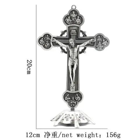 Cross Decor Jesus Christ Church Utensils Twelve Apostles Of Catholic Religious Orthodox Metal Craft Crucifixo Priest Ornament