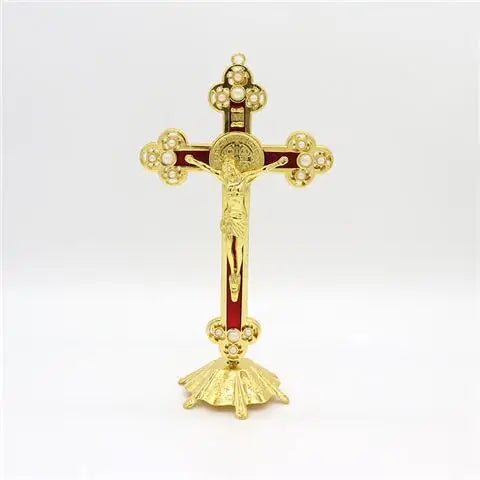 Cross Decor Jesus Christ Church Utensils Twelve Apostles Of Catholic Religious Orthodox Metal Craft Crucifixo Priest Ornament