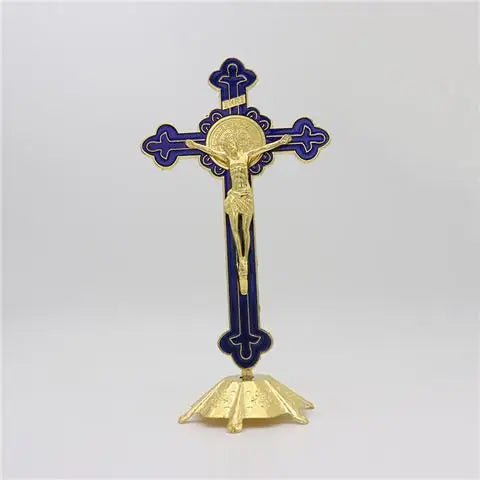 Cross Decor Jesus Christ Church Utensils Twelve Apostles Of Catholic Religious Orthodox Metal Craft Crucifixo Priest Ornament