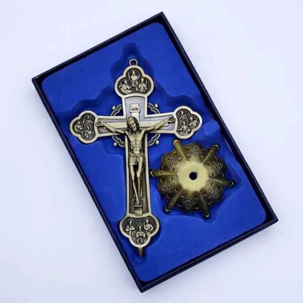 Cross Decor Jesus Christ Church Utensils Twelve Apostles Of Catholic Religious Orthodox Metal Craft Crucifixo Priest Ornament