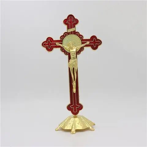 Cross Decor Jesus Christ Church Utensils Twelve Apostles Of Catholic Religious Orthodox Metal Craft Crucifixo Priest Ornament