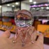 Crown Metal Crystal Ball Holder Sphere Display Stand Desktop Home Decoration Photography Props