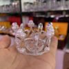 Crown Metal Crystal Ball Holder Sphere Display Stand Desktop Home Decoration Photography Props