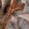 Crucifix, forgiveness cross, statue of Jesus on the cross, religious wood carvings, Christian wall art, Catholic religious items