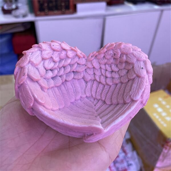 Crystal Ball Base Angel Wings Feather Heart Shape Sphere Stand Resin Charms Craft Ornament Home Decor Suitable for 4-8cm Ball