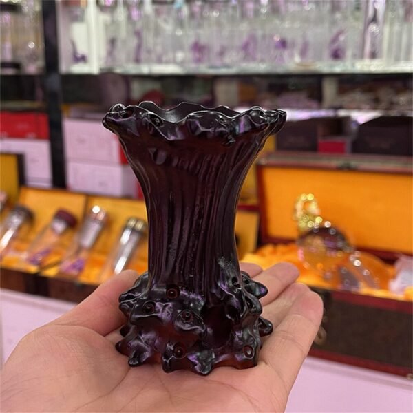 Crystal Ball Base Elephant Tree Stump Buddha Hand Resin Statue Crafts Ornaments Mascot Furniture Accessories Home Decoration