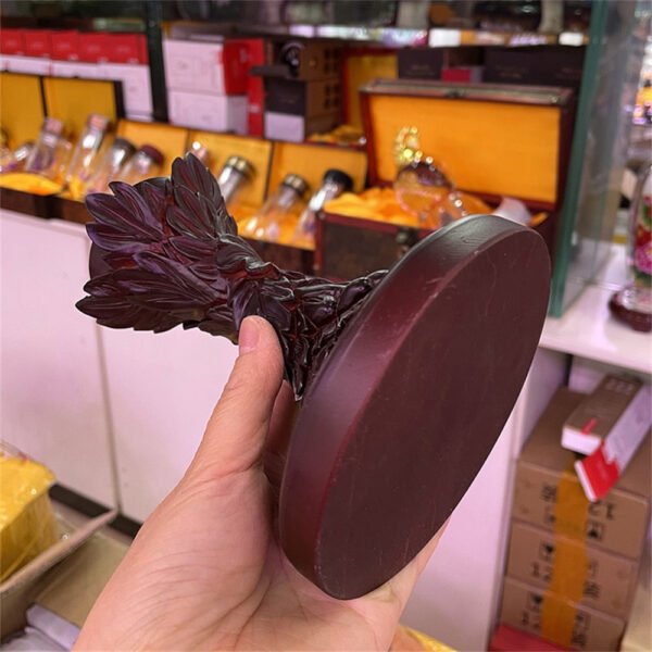 Crystal Ball Base Embos Carved Feather Resin Pendulum Stand Magic Ball Display Bracket Home Decoration Accessories